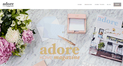 Desktop Screenshot of adoremagazine.com